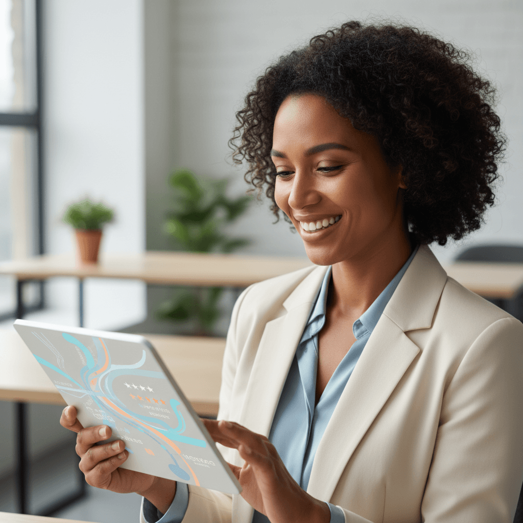 Senior using NextChapter app